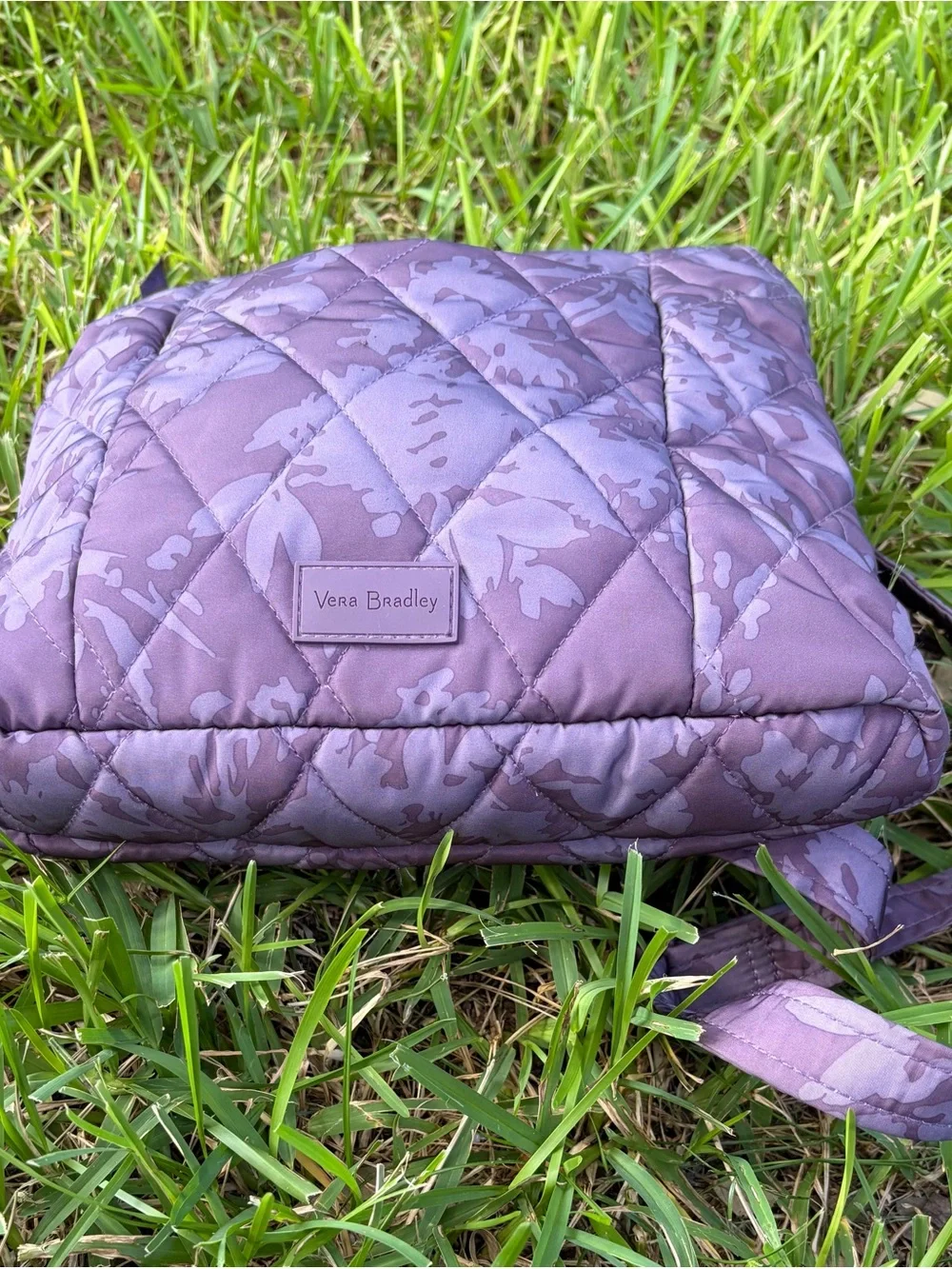 Vera Bradley Quilted Floral Crossbody in Dusty Purple